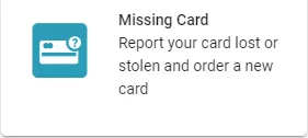 Missing Card Menu Box